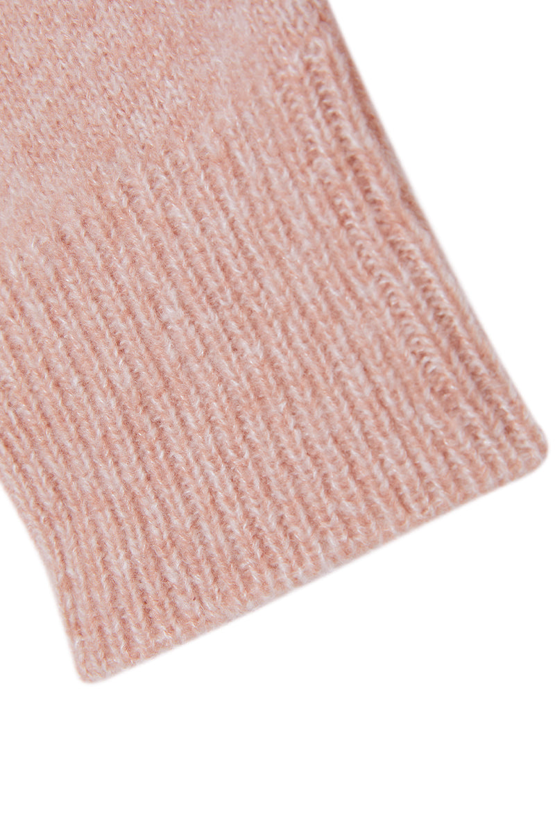 HEATHER SILK CASHMERE PULLOVER IN PINK