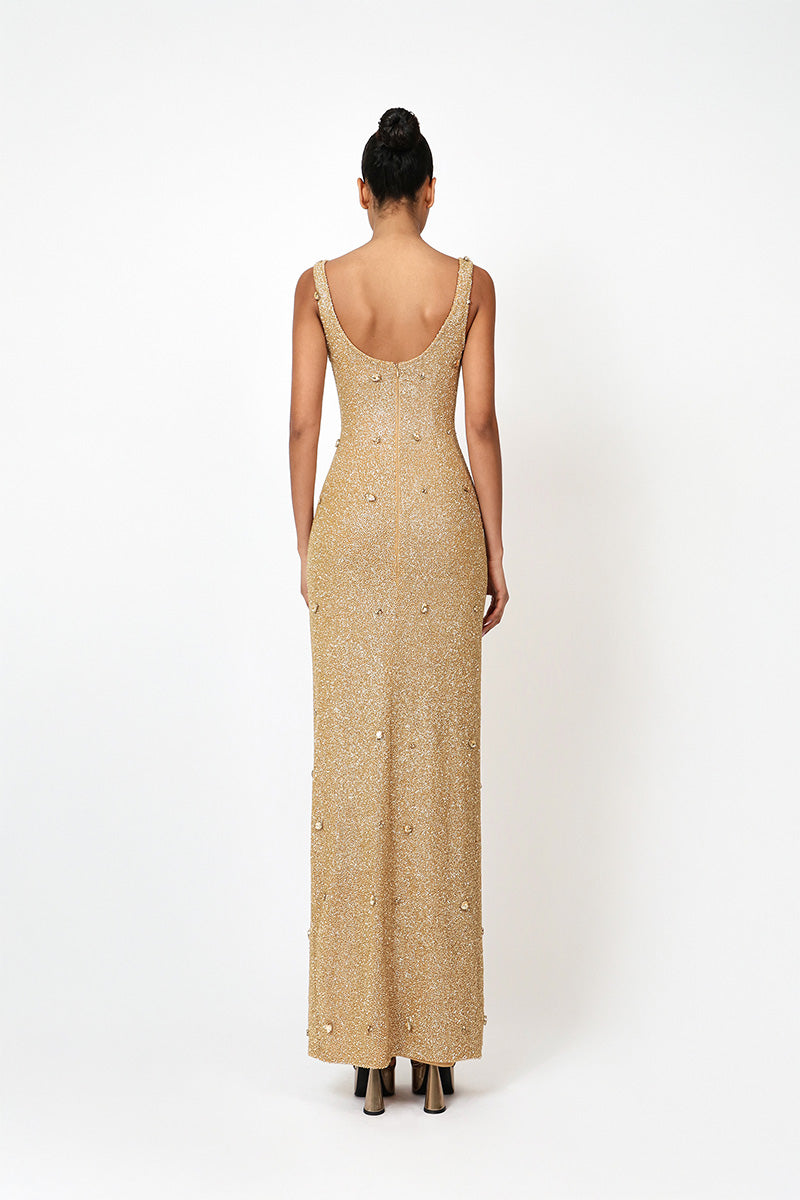 KROON MAXI DRESS IN GOLD
