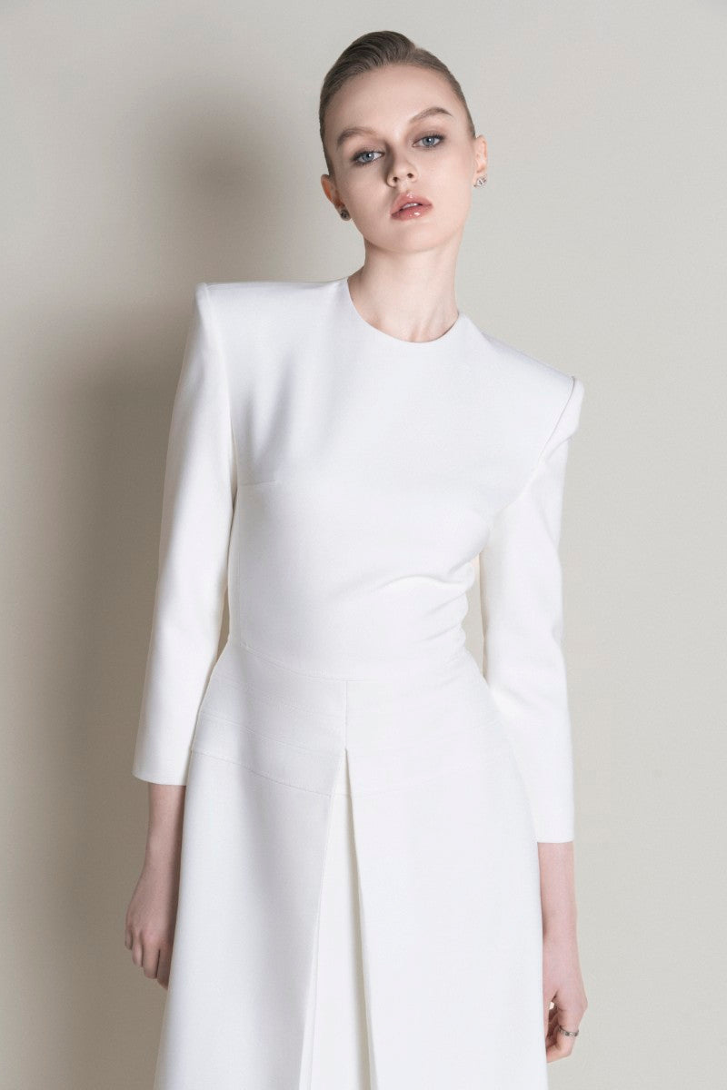 REIMS DRESS IN WHITE