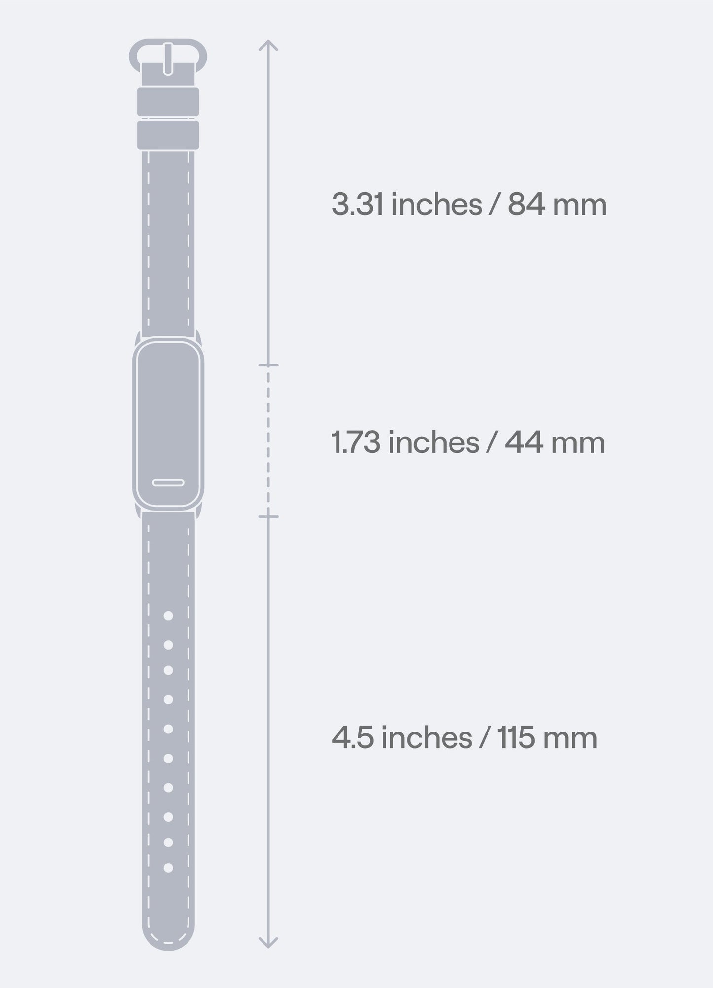 Bracelet en cuir BetterMe Fitness Tracker