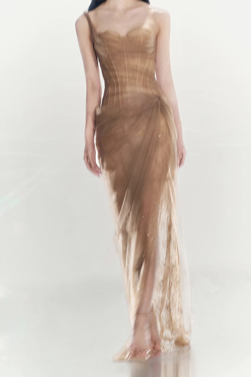 MARA DRESS IN BROWN