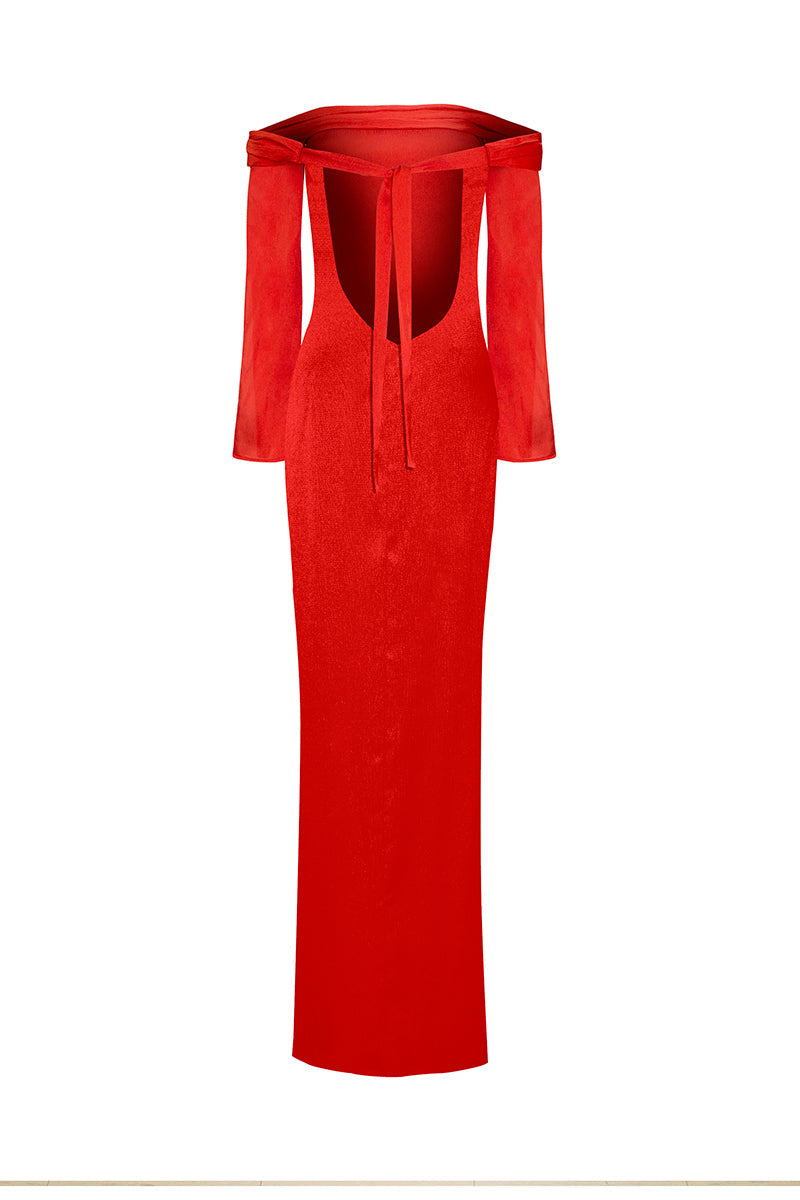 NAOMI DRESS IN RED