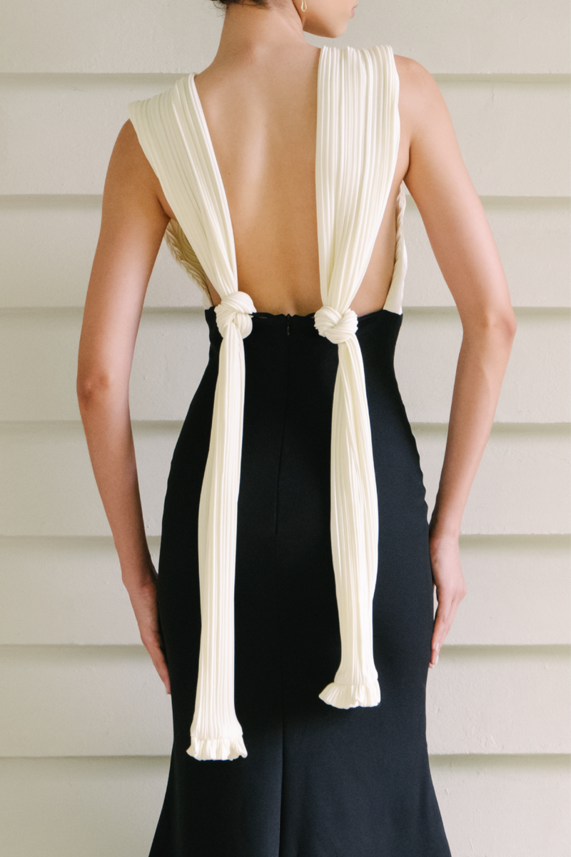 CHAVON BLACK AND WHITE DRESS
