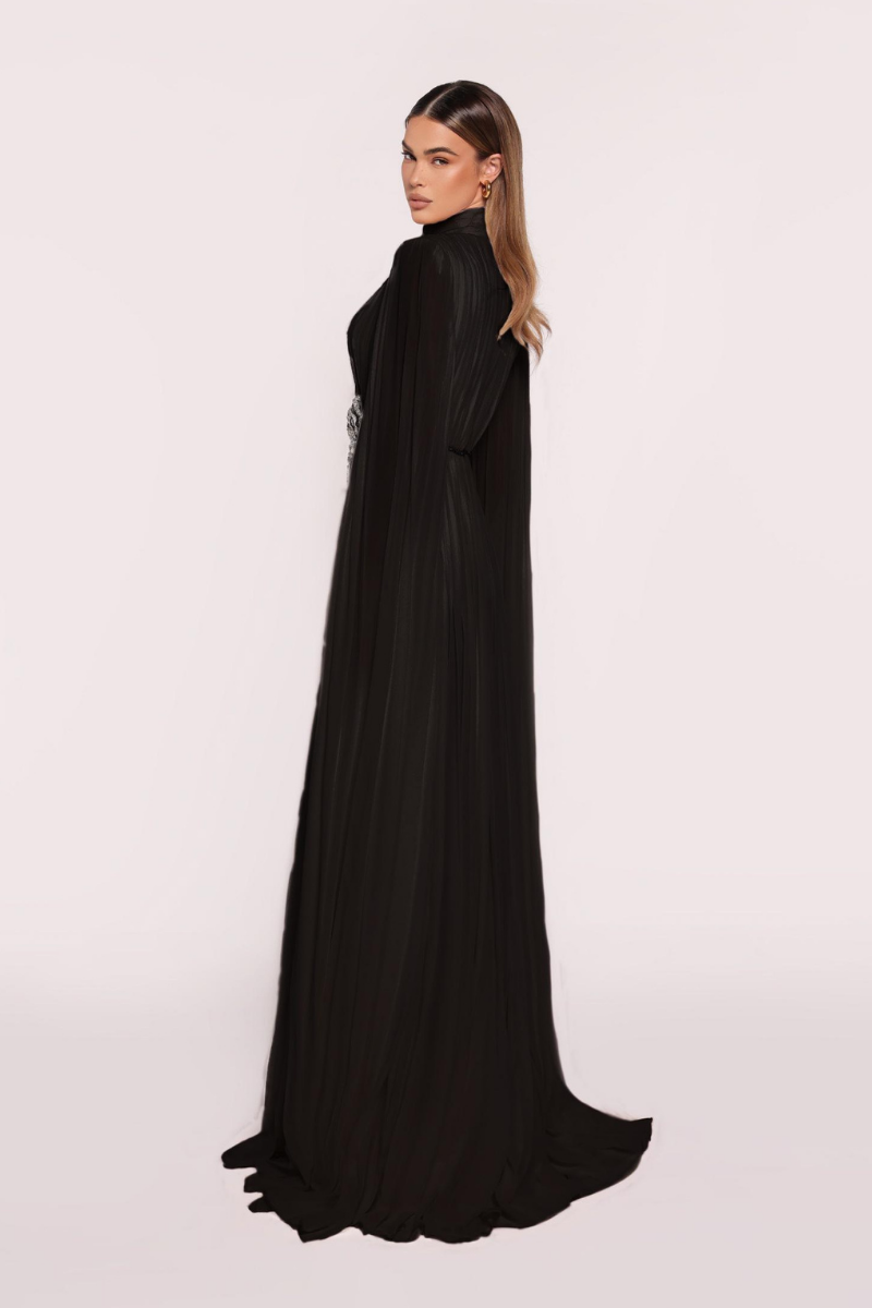 PUNCH DRESS IN BLACK