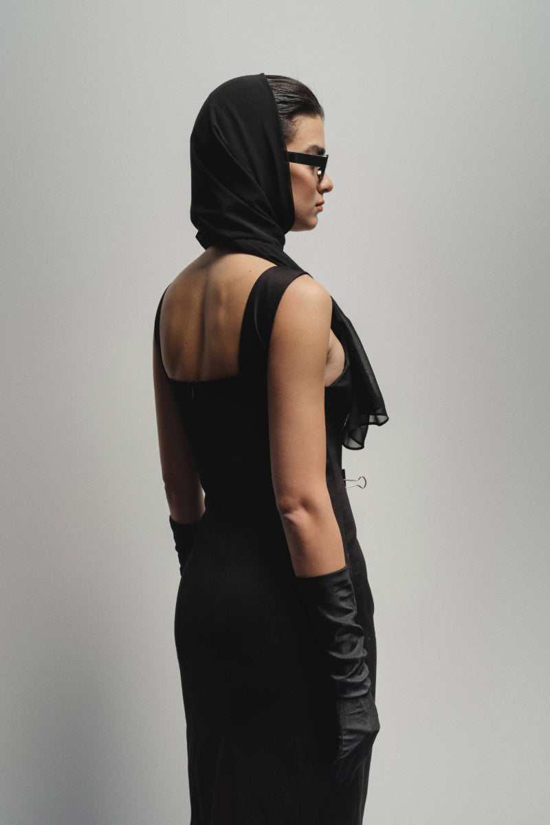 SOHO NOIR MIDI DRESS