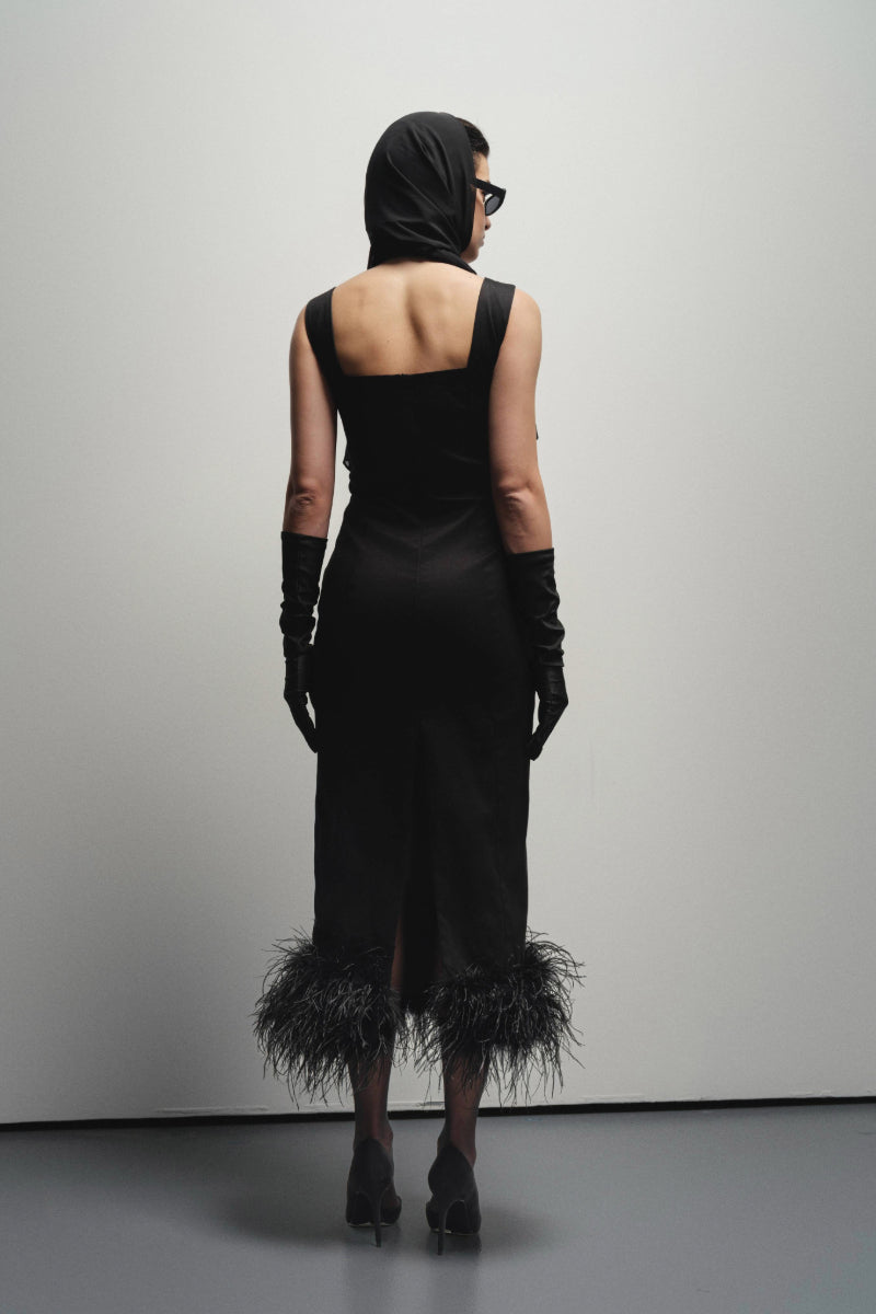 SOHO NOIR MIDI DRESS