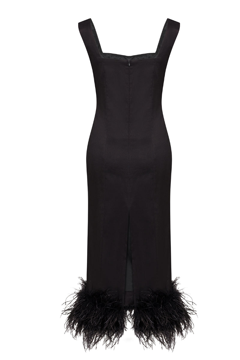 SOHO NOIR MIDI DRESS