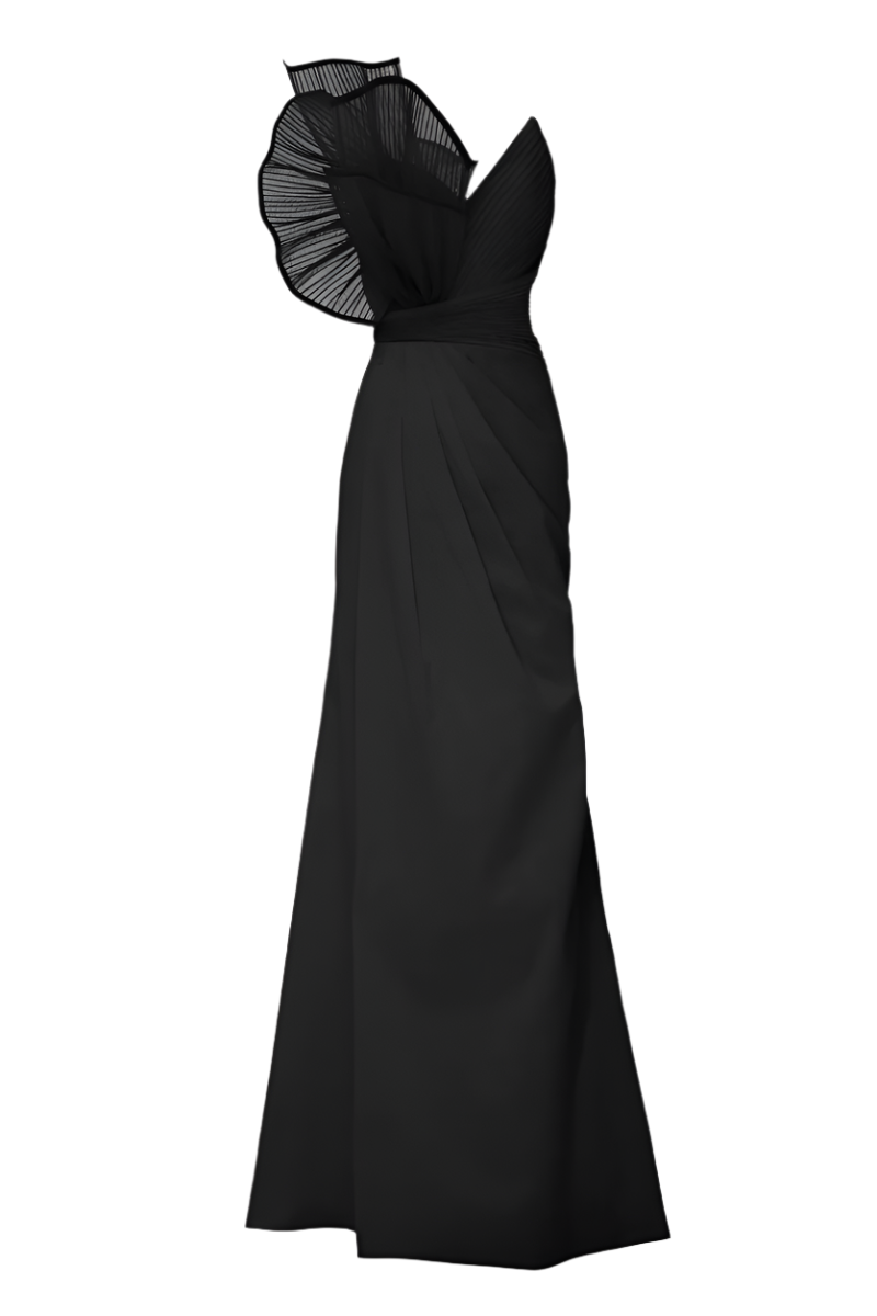 SAGE DRESS IN BLACK