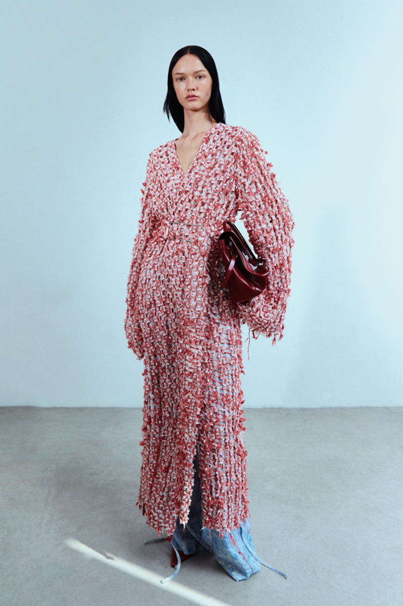 RED BLOOM CARDIGAN