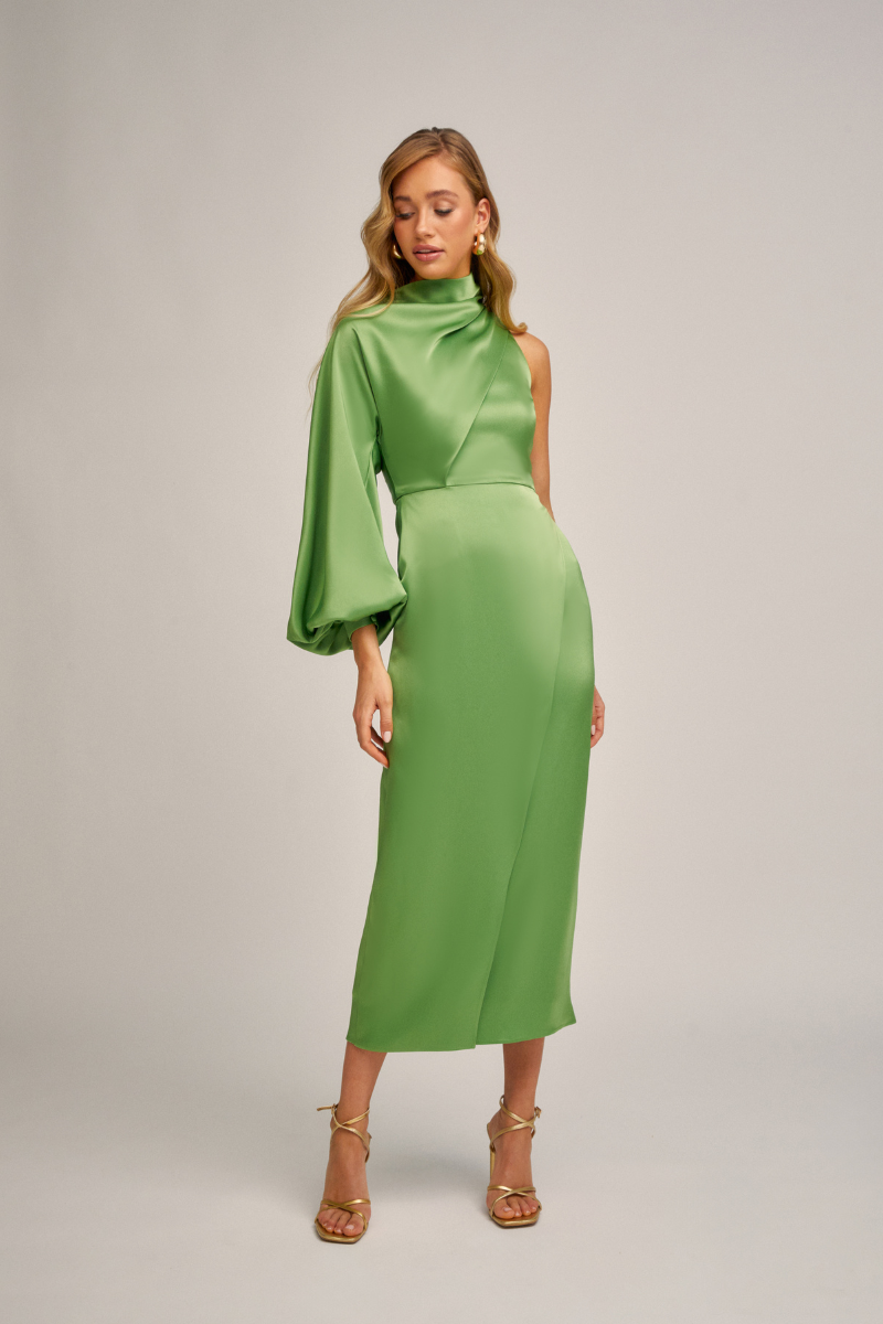 TAHITI MIDI DRESS IN GREEN