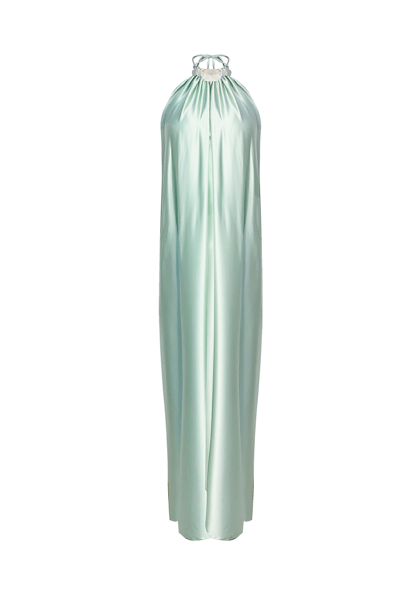 LIMONCILLO LAKE GREEN MAXI DRESS