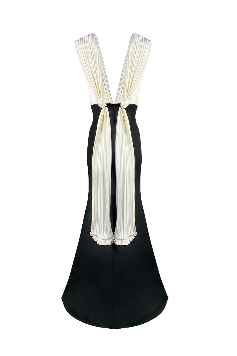 CHAVON BLACK AND WHITE DRESS