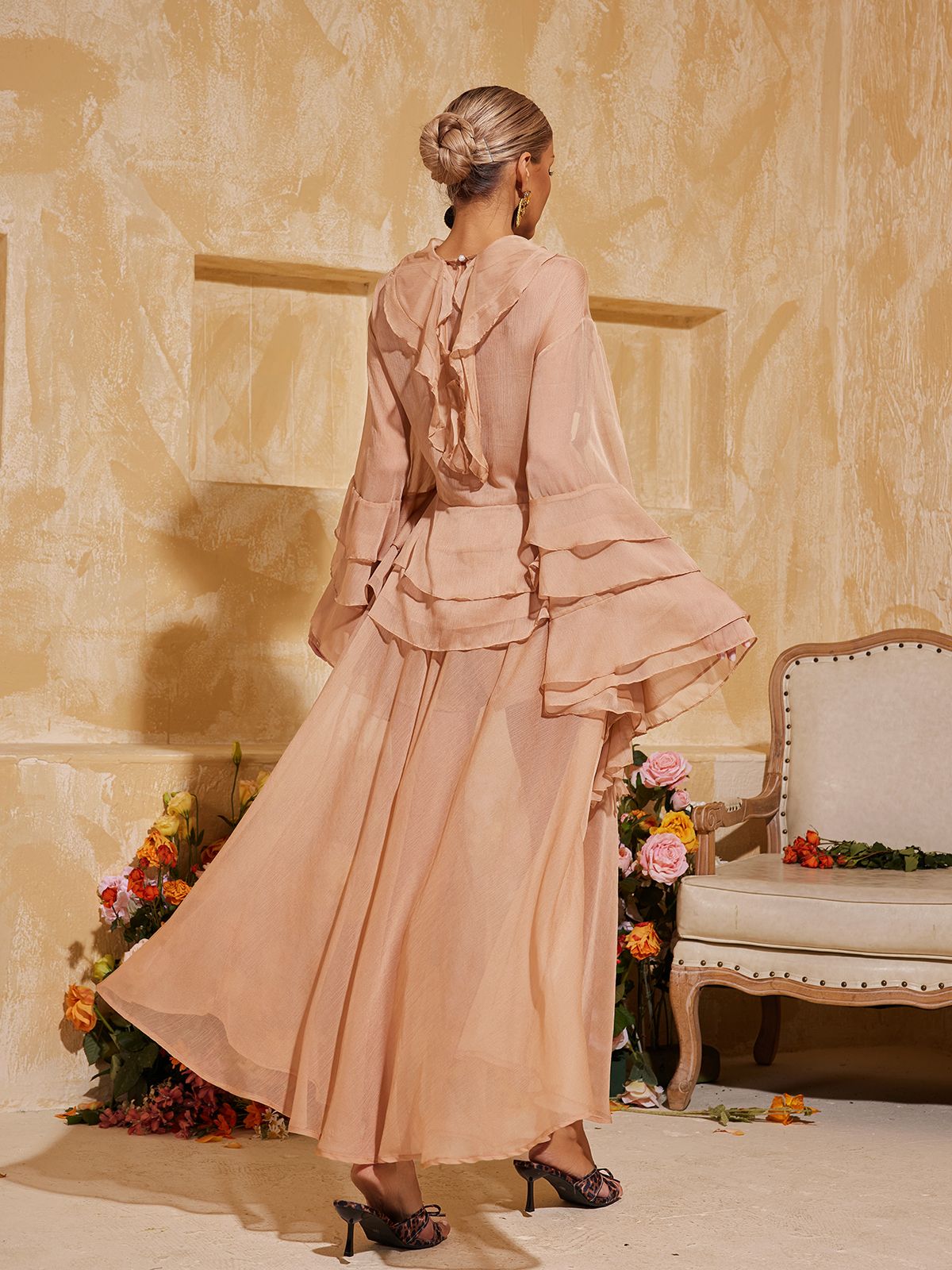 Xayvion Ruffle Tiered Skirt Set