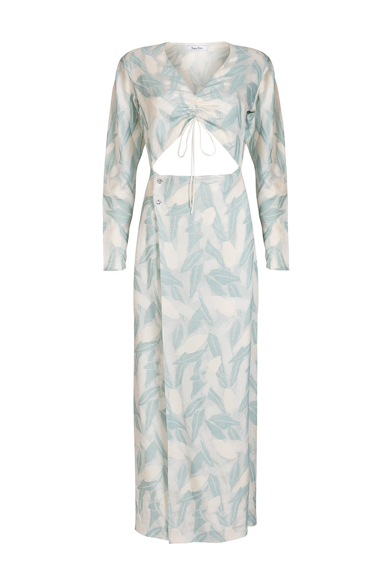 CHRISTIE CUT-OUT FLORAL DRESS