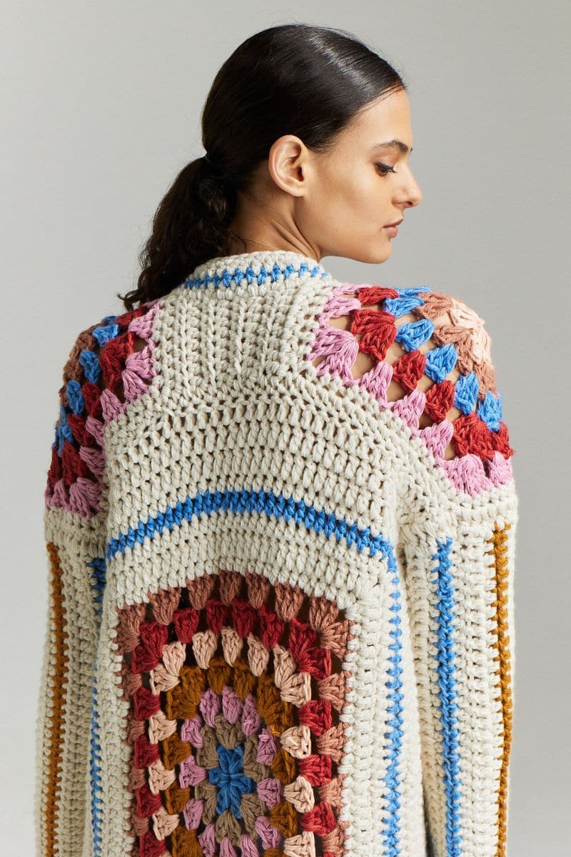 FARRAH HAND-CROCHET CARDIGAN