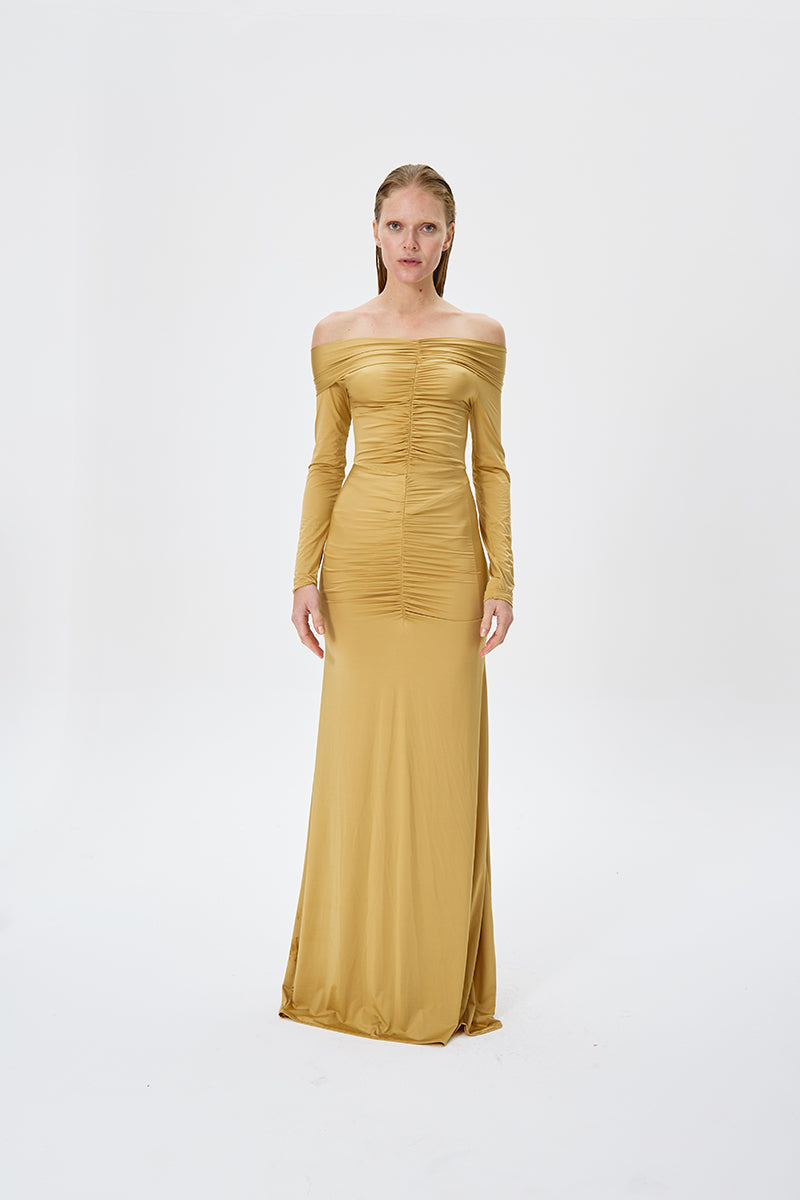 TREASURE DRESS IN GOLD