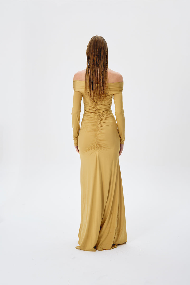 TREASURE DRESS IN GOLD