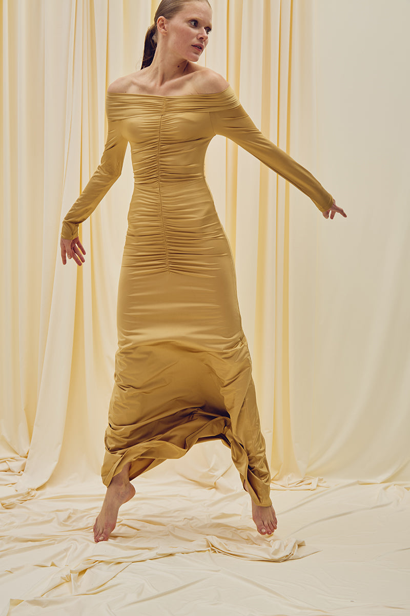 TREASURE DRESS IN GOLD