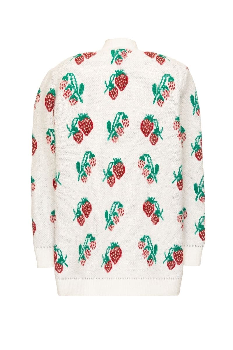 WHITE ROSE KNITTED SWEATER