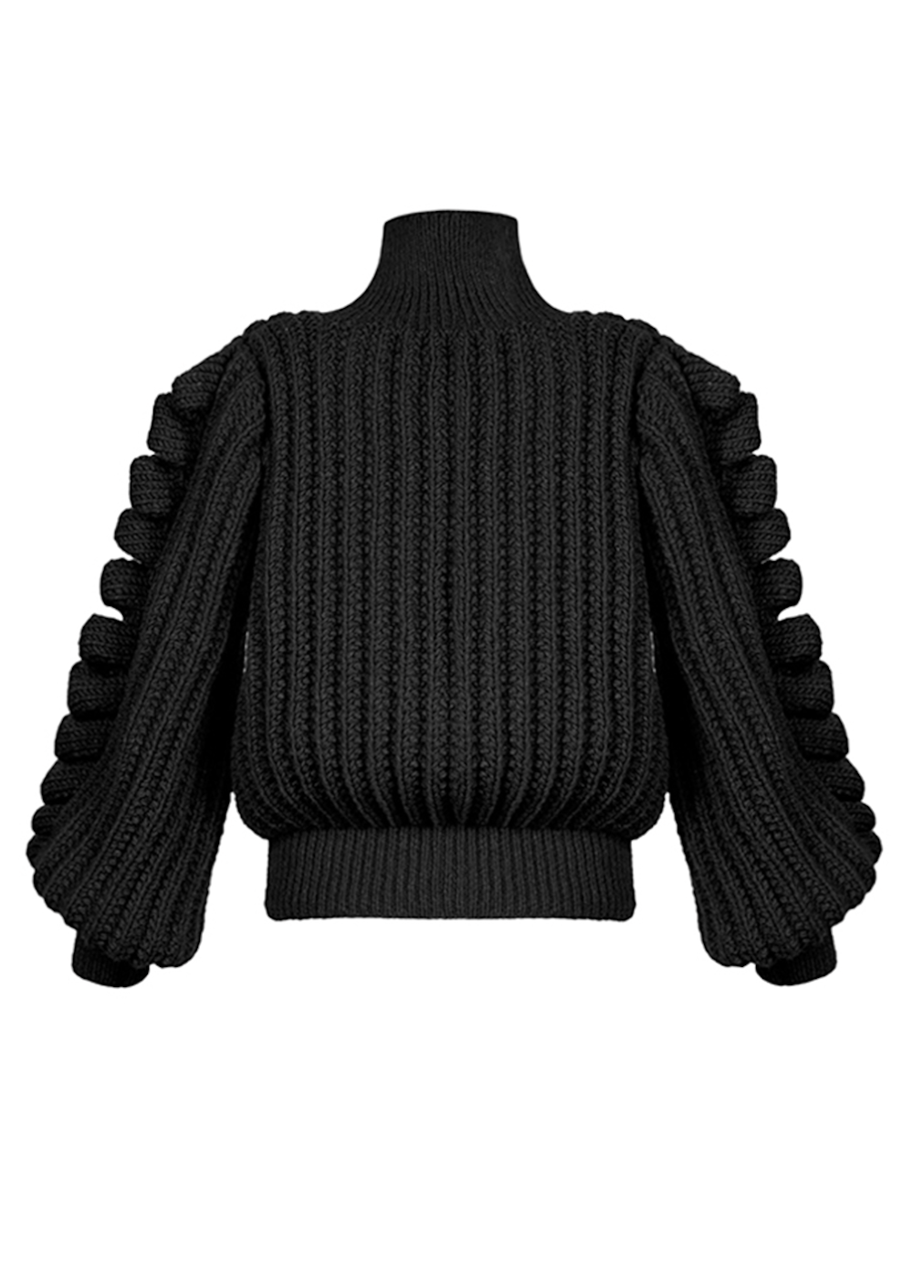HIGH-NECK KNITTED SWEATER
