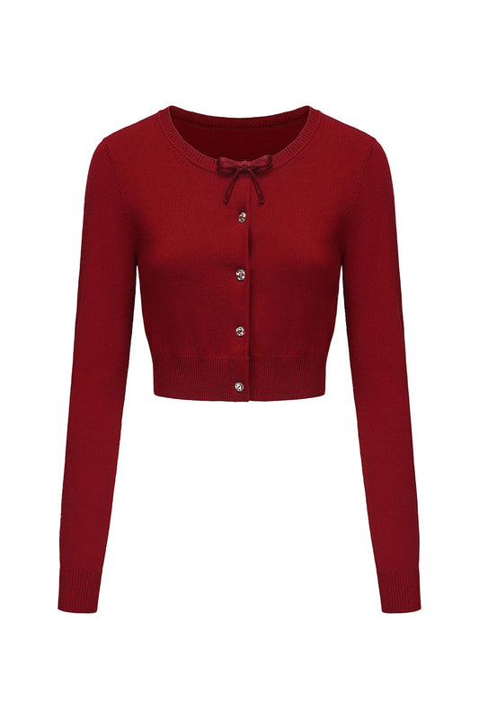 AUDRINA CARDIGAN IN RED