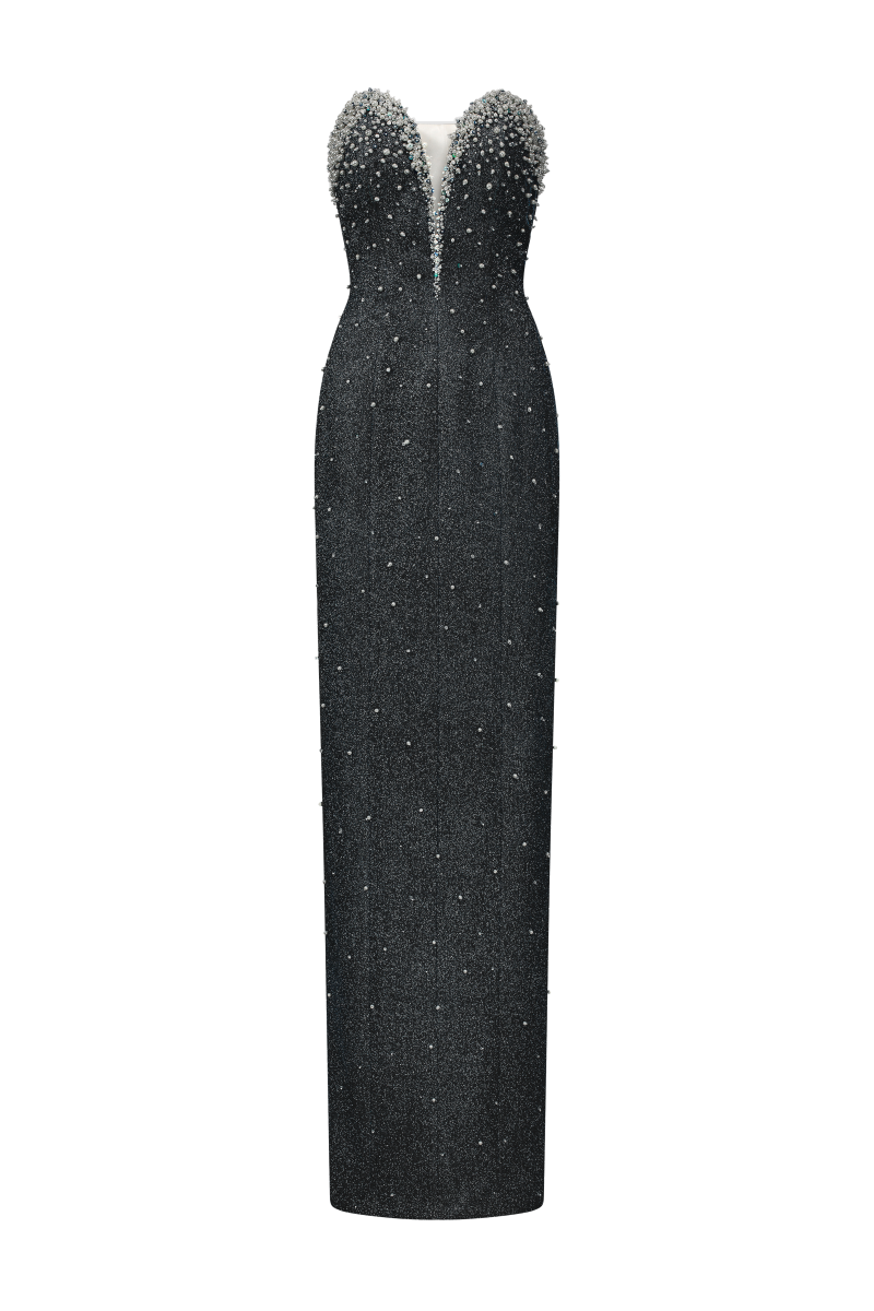 MARGAUX GLITTER ELASTIC GOWN