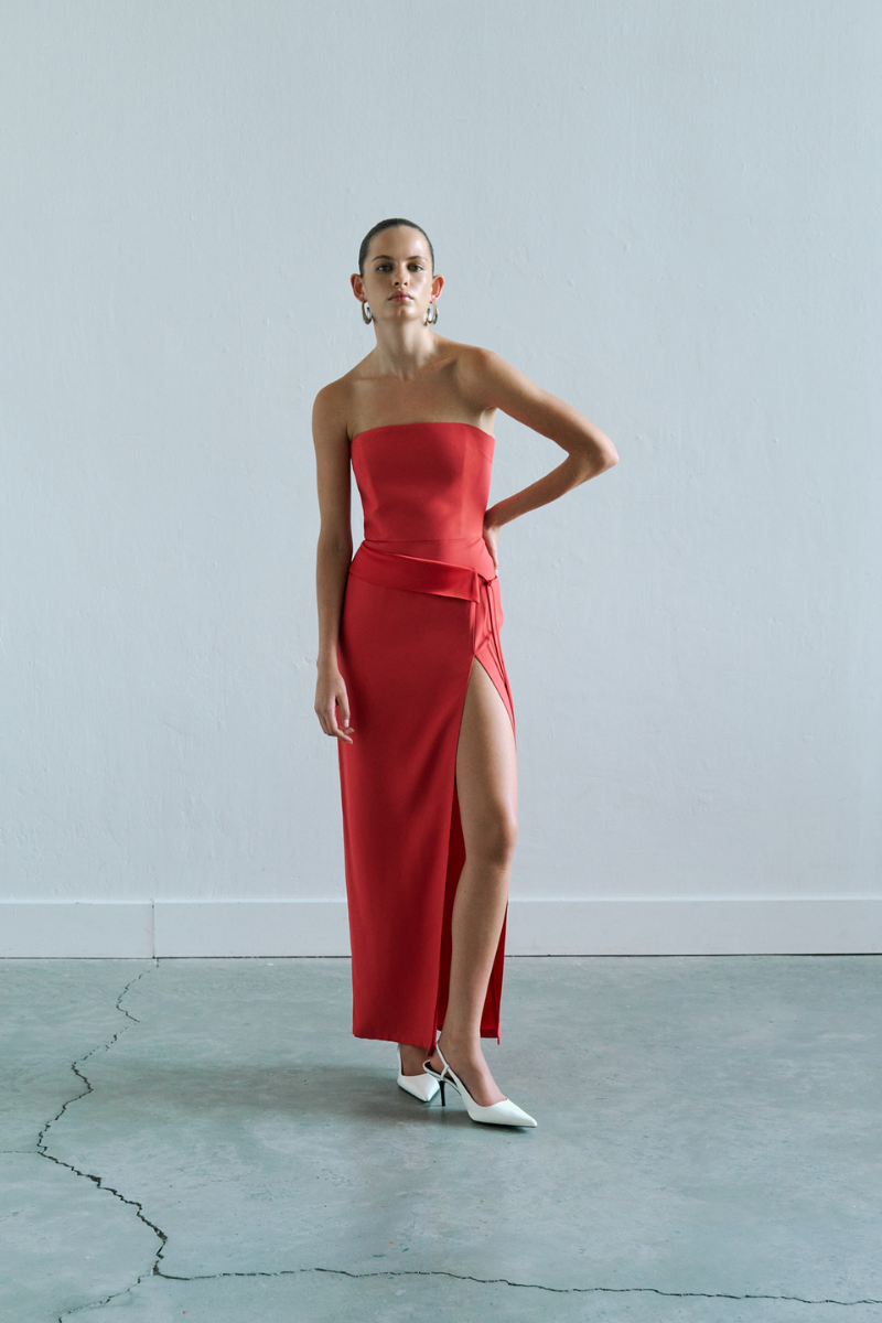 LIA DRESS IN RED
