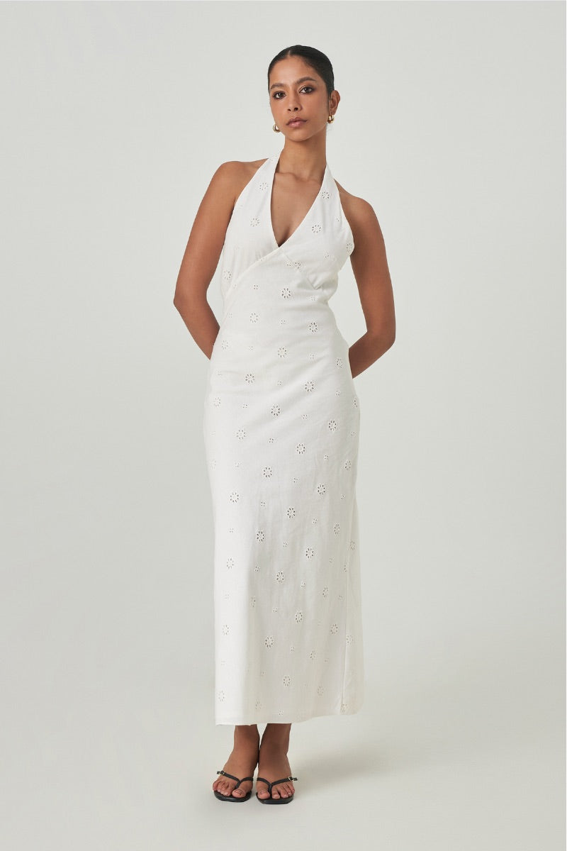TURIN DRESS IN OFF WHITE
