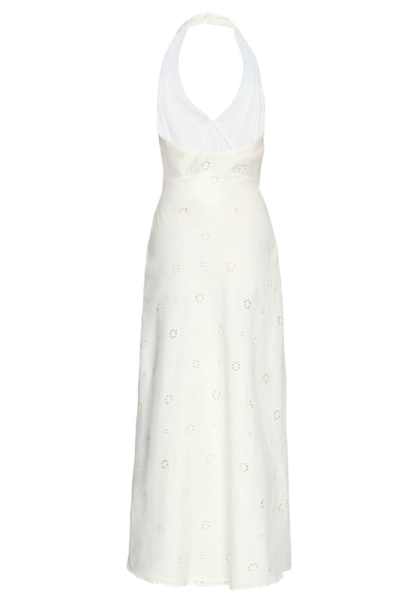 TURIN DRESS IN OFF WHITE
