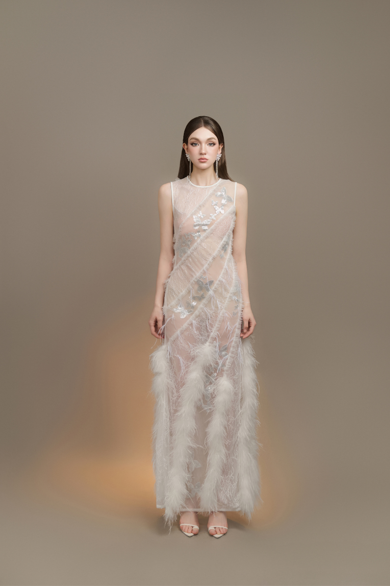 DULCIE WHITE MAXI DRESS