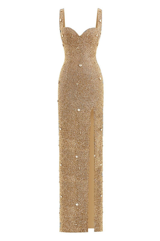 KROON MAXI DRESS IN GOLD