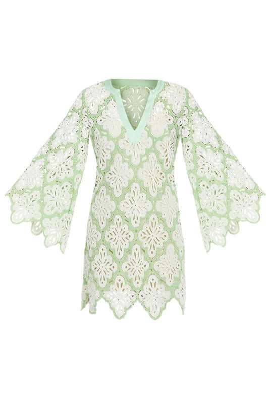 PALERMO SCALLOP MINI DRESS