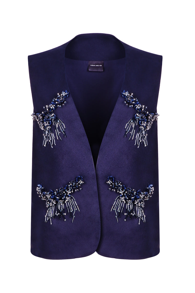 ALORA VEST IN NAVY