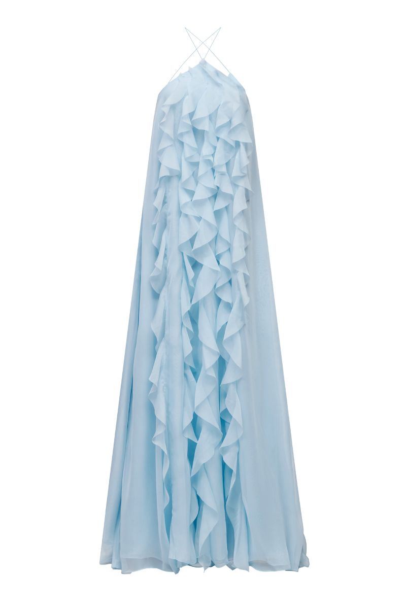 AQUA DRESS IN SKY BLUE