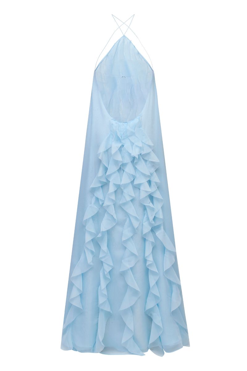 AQUA DRESS IN SKY BLUE