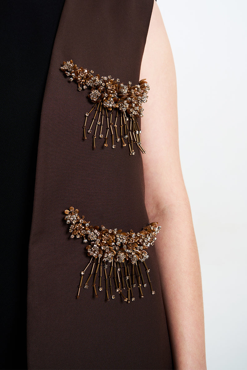 ALORA VEST IN BROWN