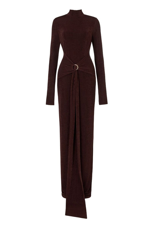 KHRISSY DRESS IN BROWN