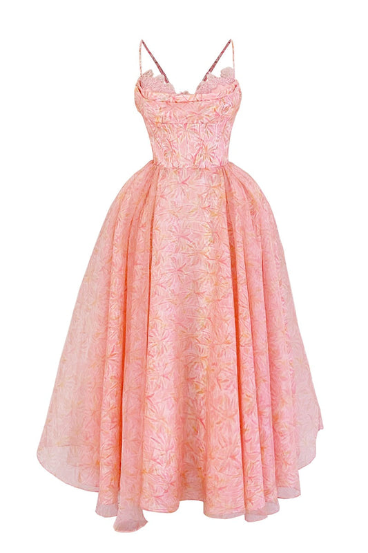 BLUSH PARADISE MIDI DRESS