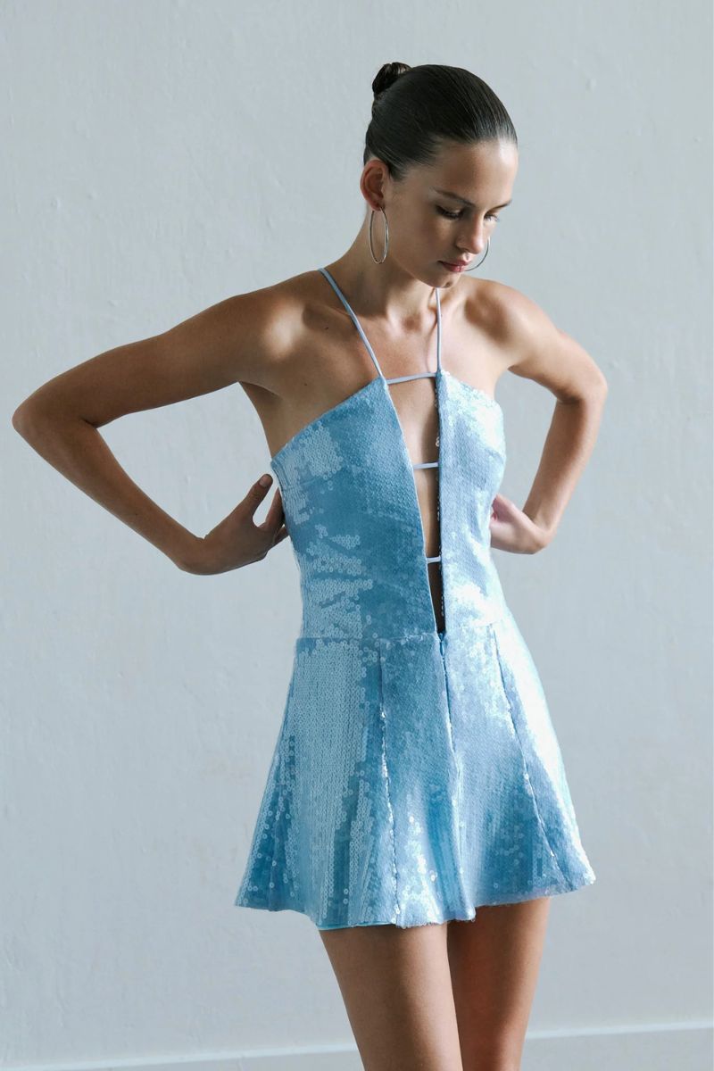 EMMA DRESS IN BLUE