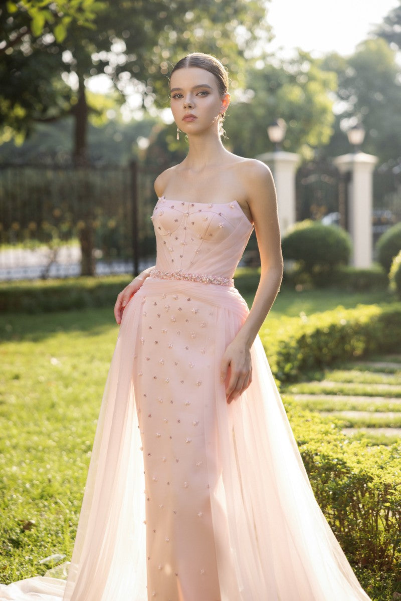 VALÉRIE SILK AND TULLE GOWN