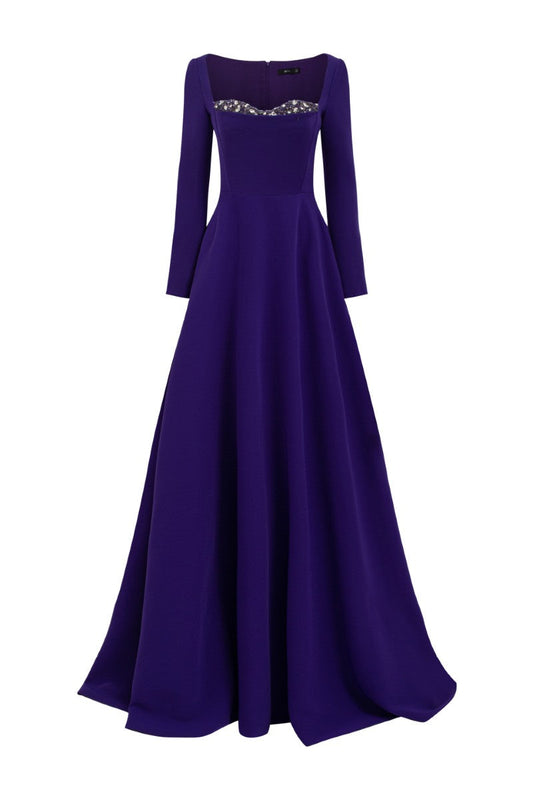 BLANCHE CREPE GOWN