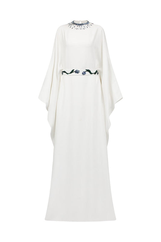 MAELLE CREPE GOWN IN WHITE