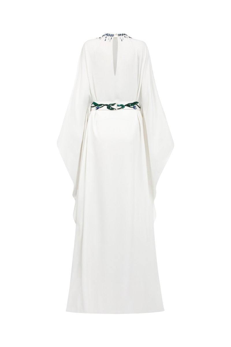MAELLE CREPE GOWN IN WHITE