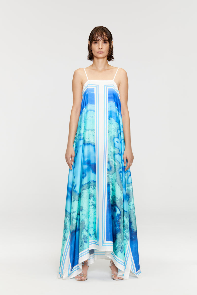 MALDIVES SILK MAXI DRESS