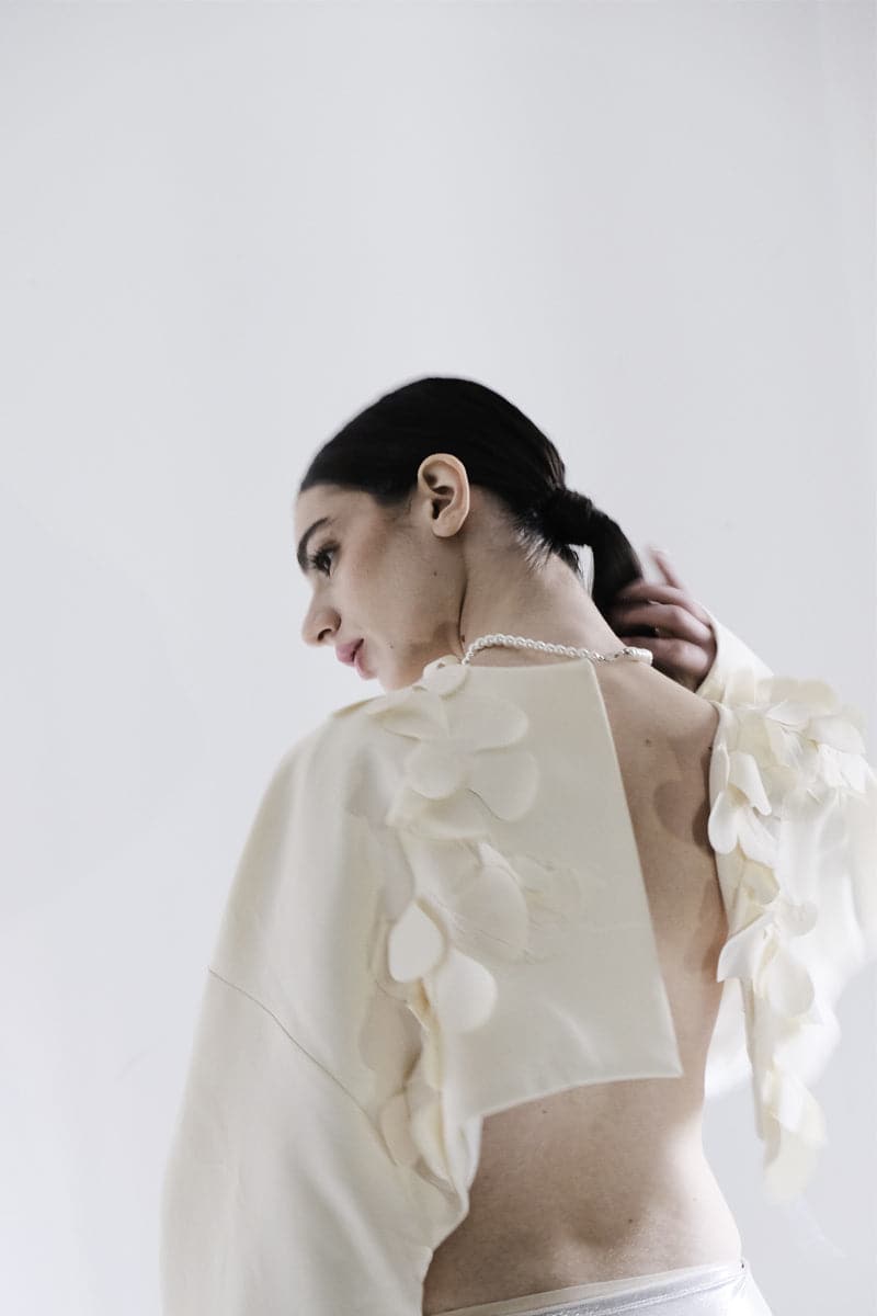 MILKY FLORAL BOLERO