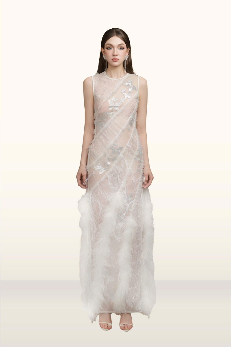 DULCIE WHITE MAXI DRESS