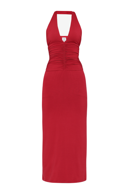 GARDA MAXI DRESS IN CHERRY