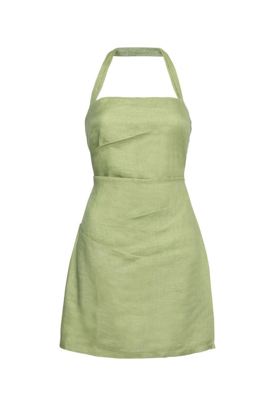 LUCIA DRESS IN SAGE GREEN