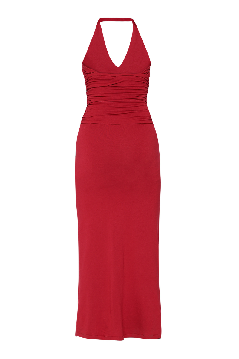 GARDA MAXI DRESS IN CHERRY