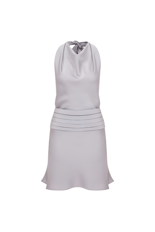 MONICA DRESS IN SILVER